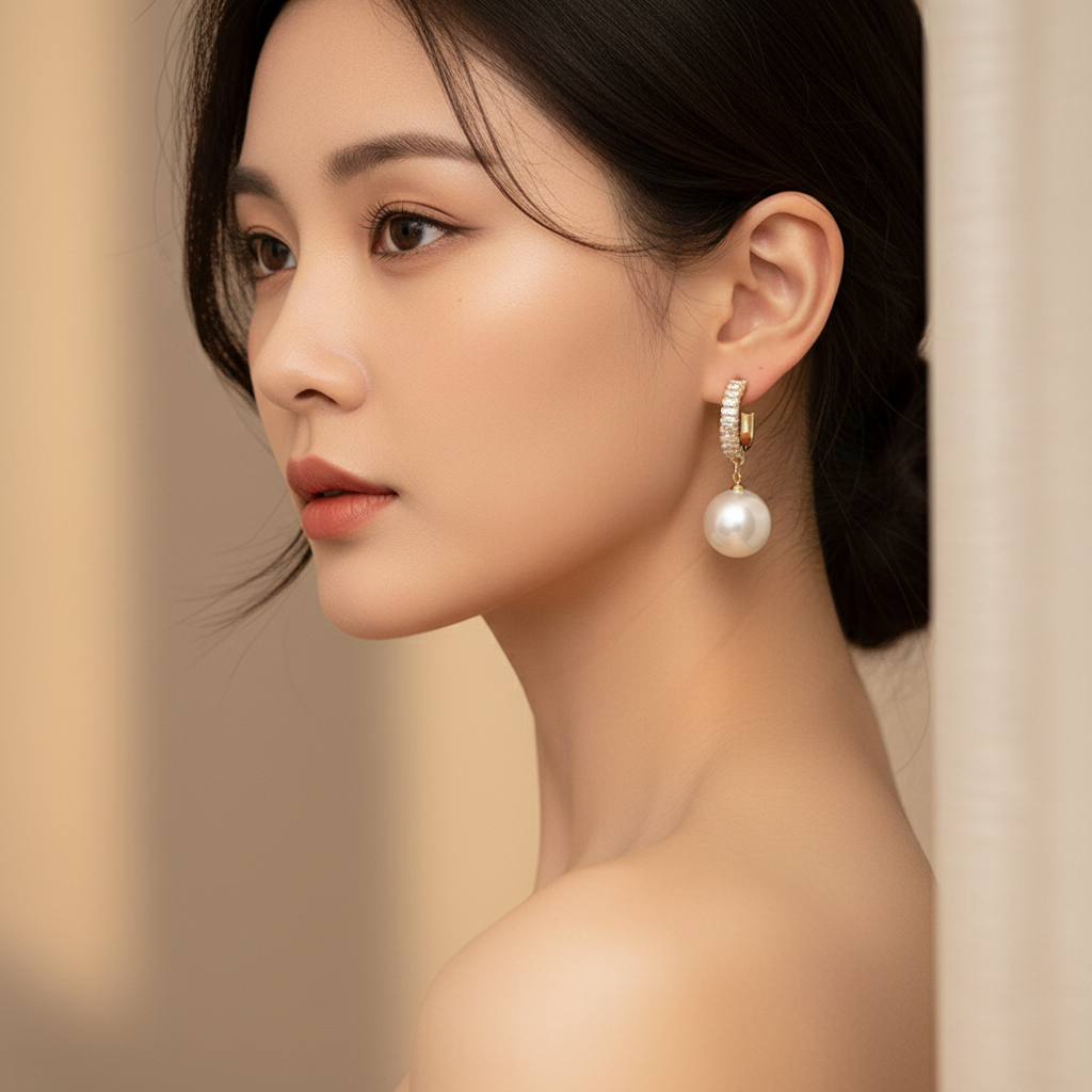 Pearl Earrings Model 2
