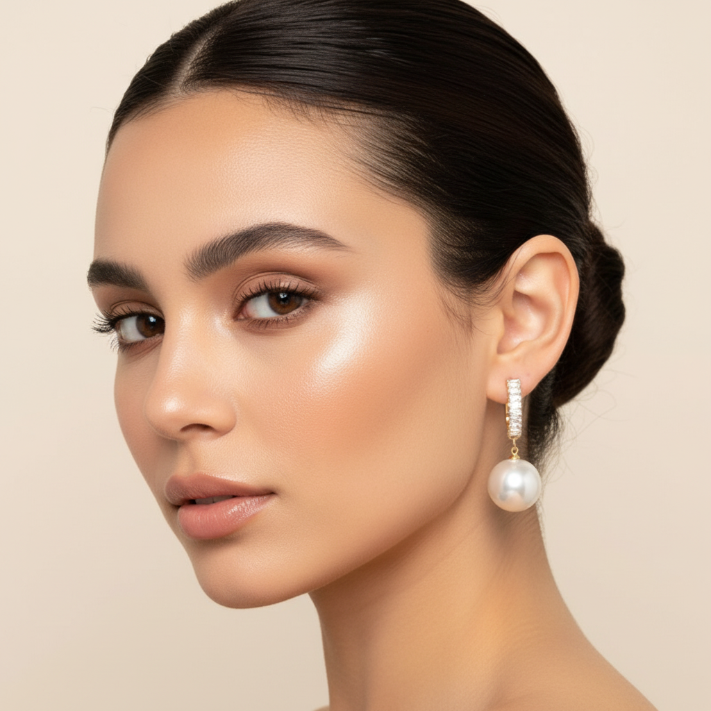 Pearl Earrings Model 4