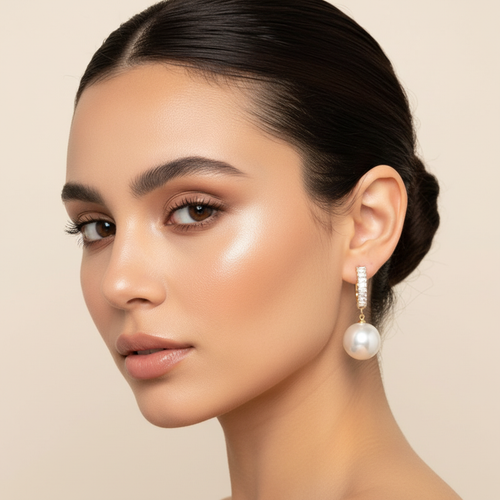 Pearl Earrings Model 4