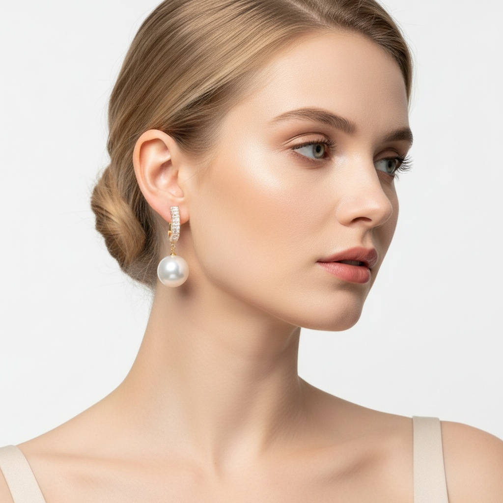 Pearl Earrings Model 5