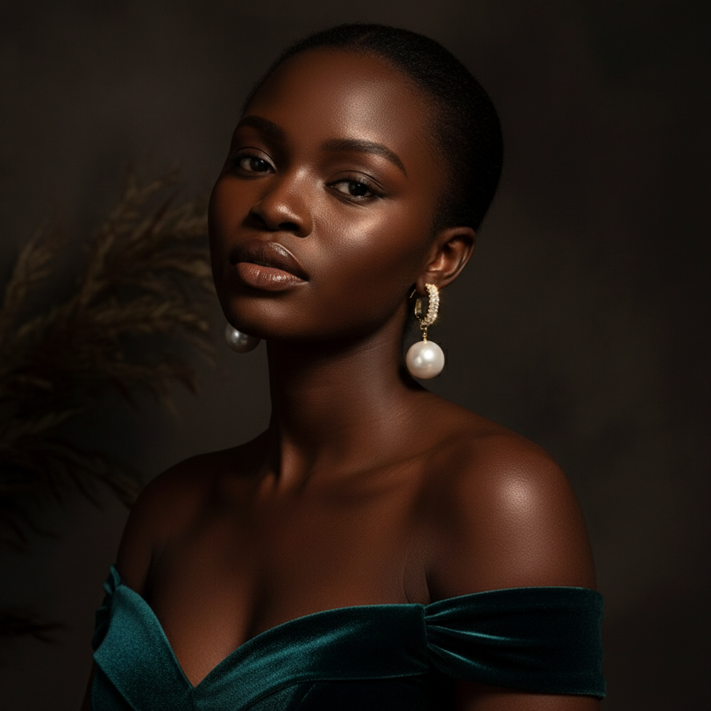 Pearl Earrings Model 6