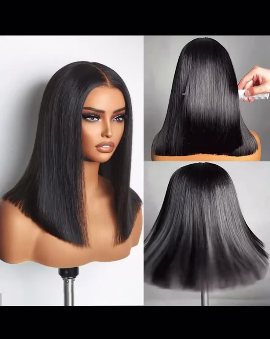 13x4 HD Lace Front Short Bob Wig 180% Density | 100% Human Hair