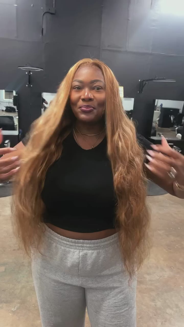 13X6 P4/27 BODYWAVE OMBRE HIGHLIGHT WIG| HD LACE| 100% HUMAN HAIR | 180% Density