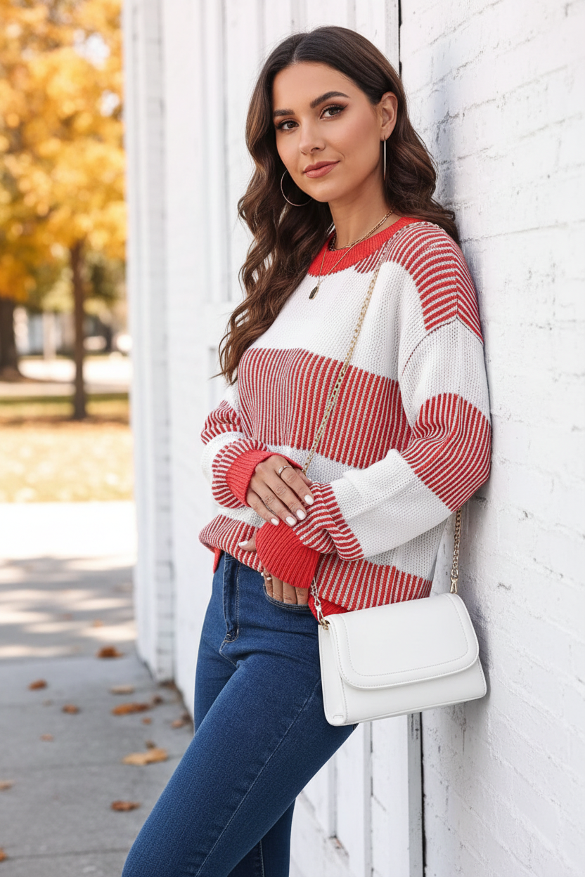 Red Stripe Sweater
