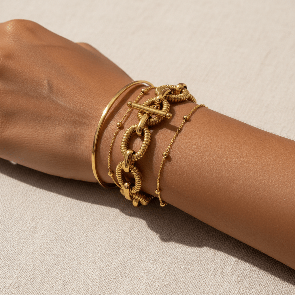 Ribbed Bracelet Wrist Stack