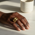 Ring — Dark Skin Marble Surface