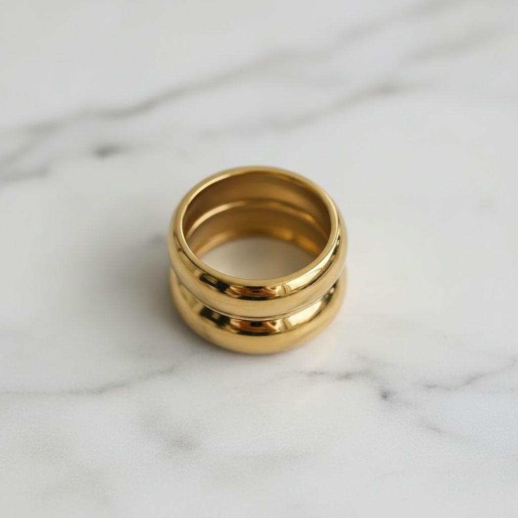 Ring — Marble Flat Lay Top Down