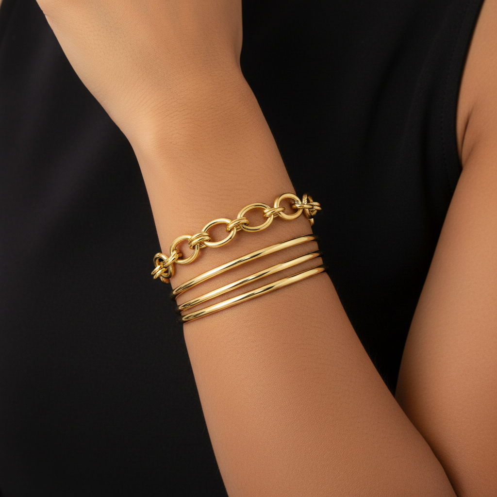 Rolo Chain Bracelet Lifestyle 2