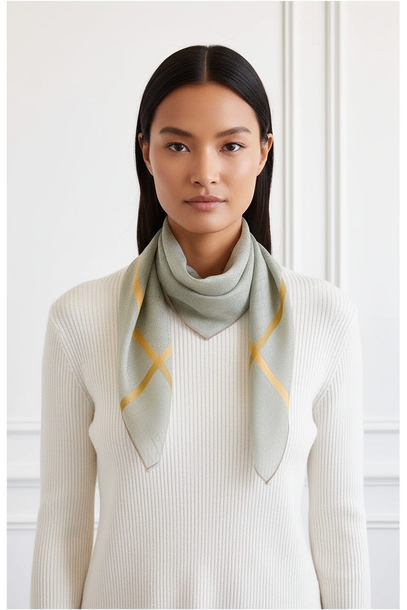 Sage Green Scarf Flat