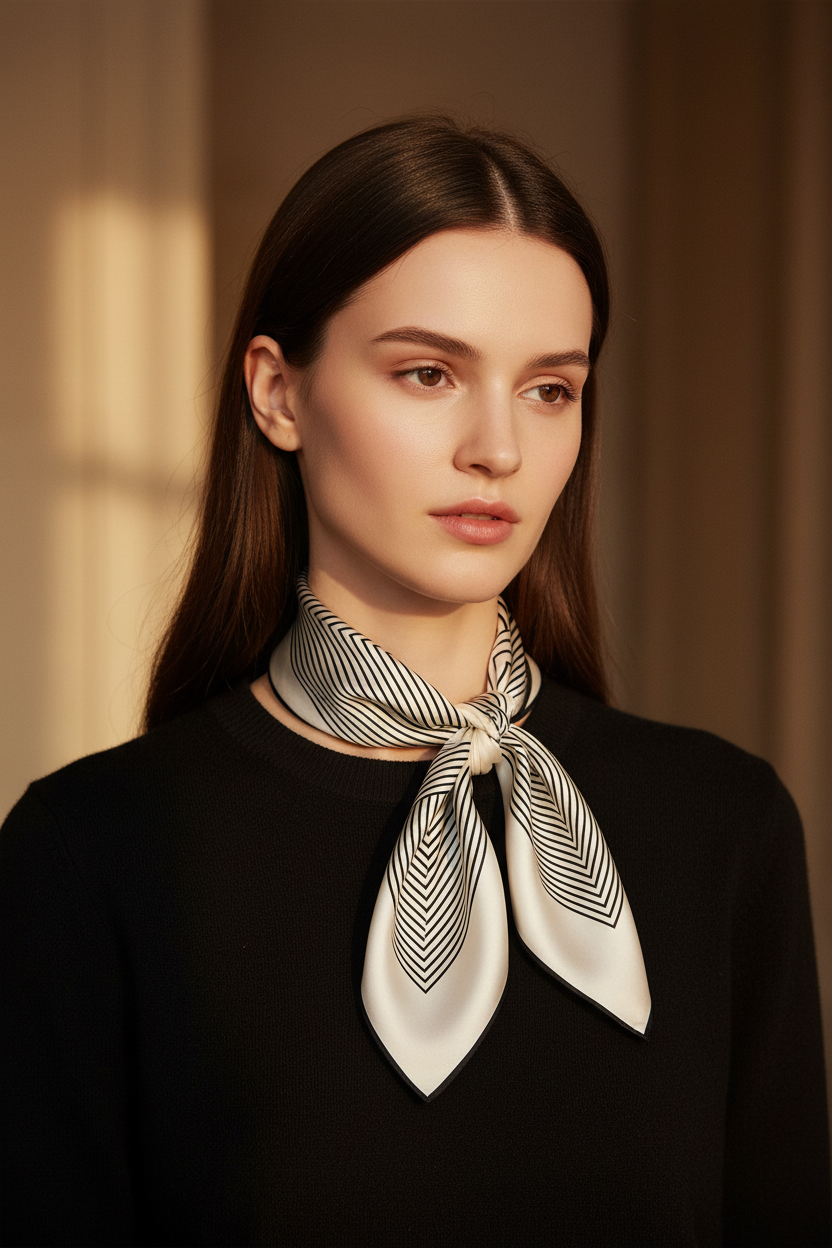 Scarf - White Model