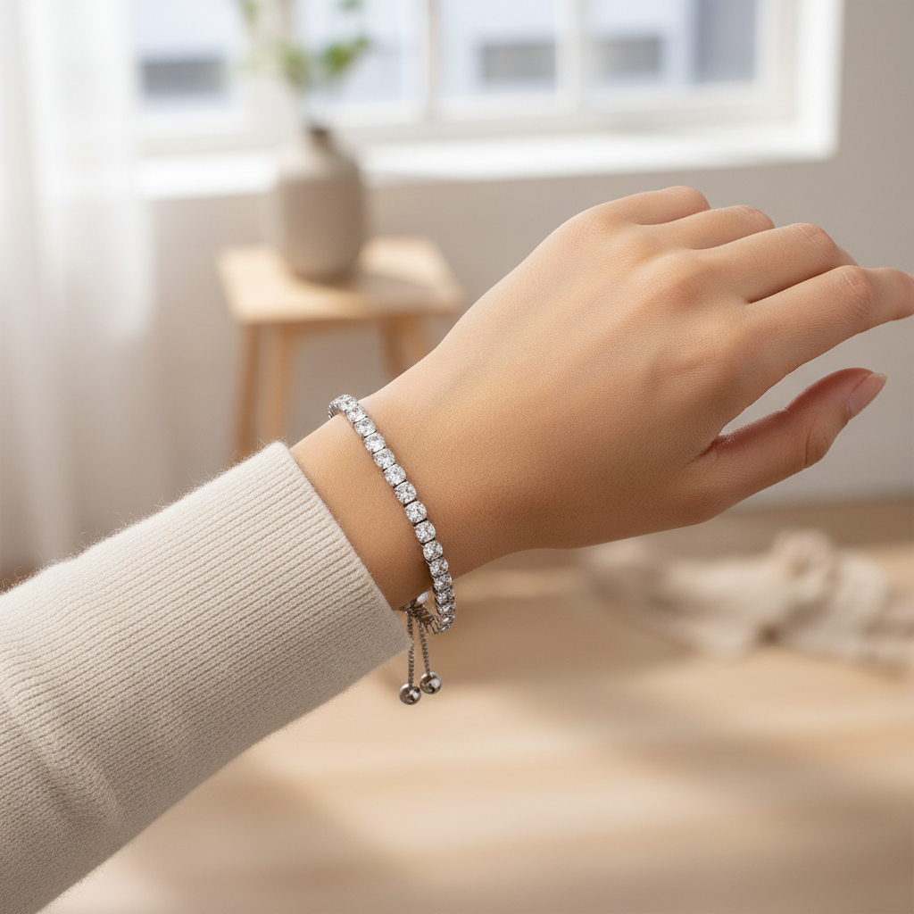 Silver bracelet lifestyle