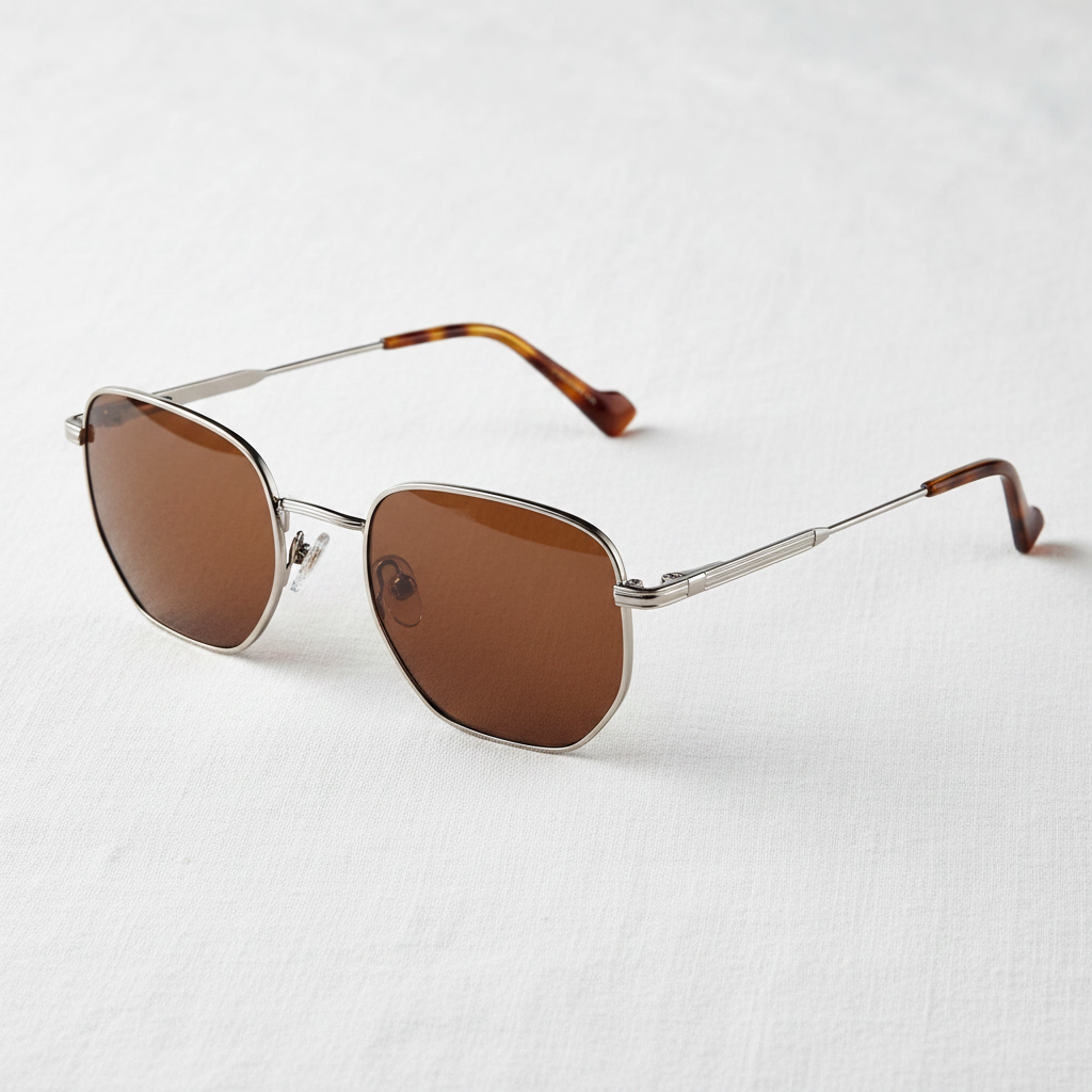 Silver Brown Flat Lay