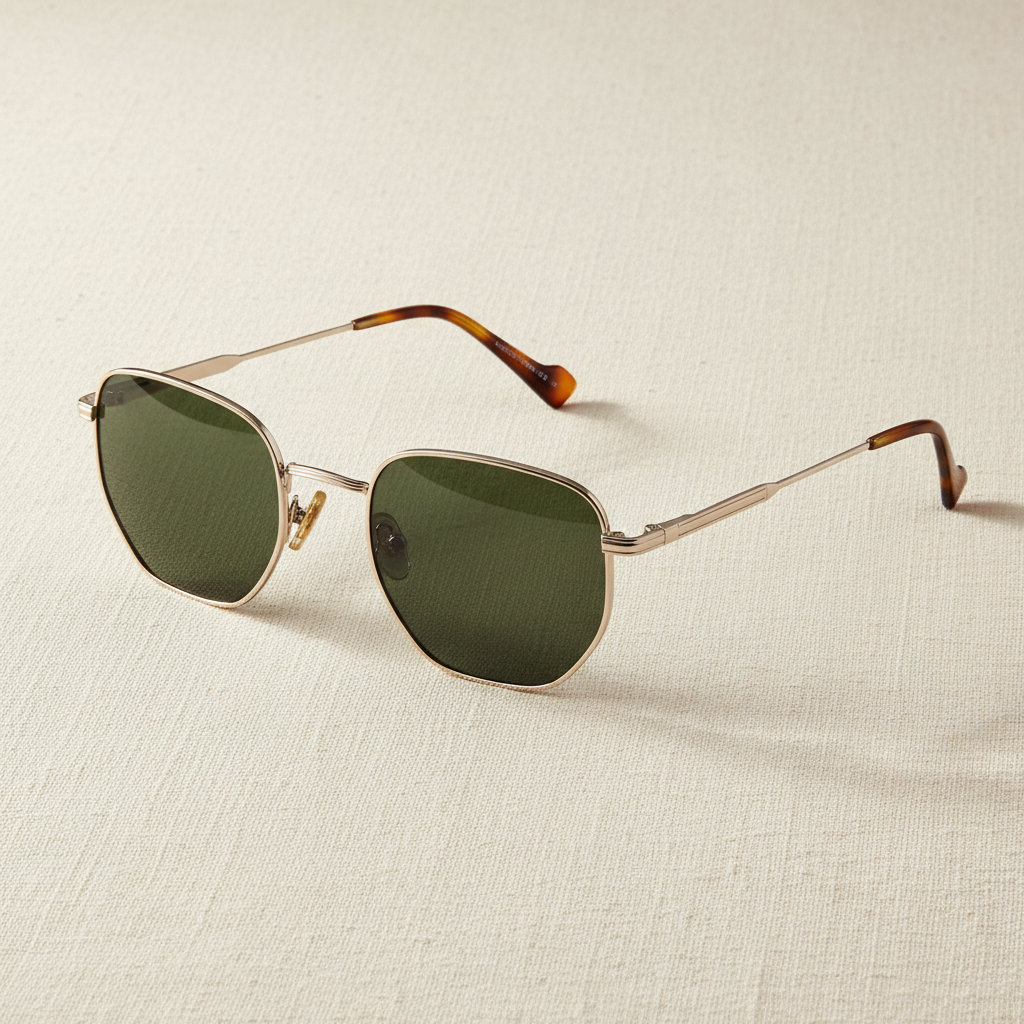 Silver Green Flat Lay