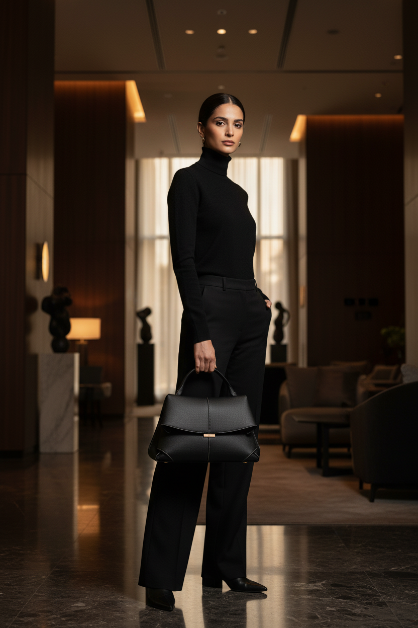Structured Bag — All Black Indoor