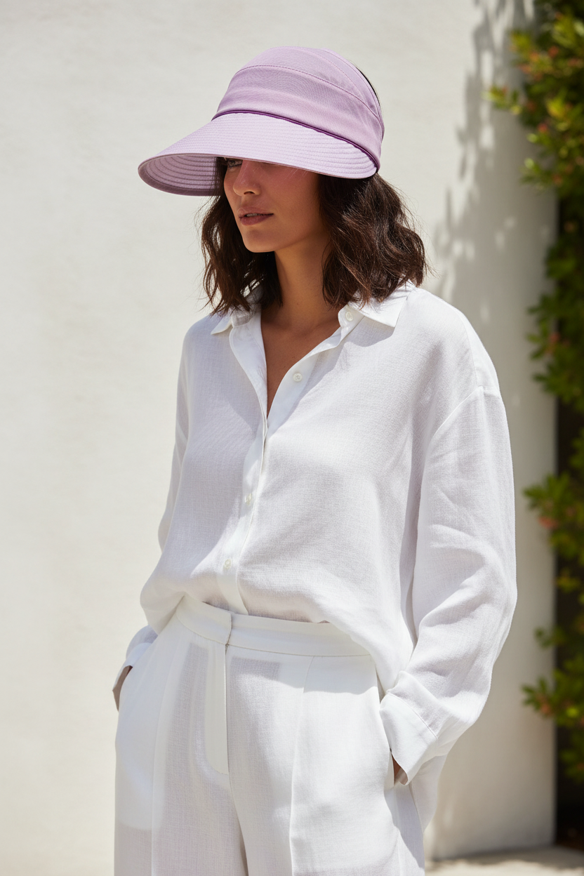 Sun Visor Hat — Purple