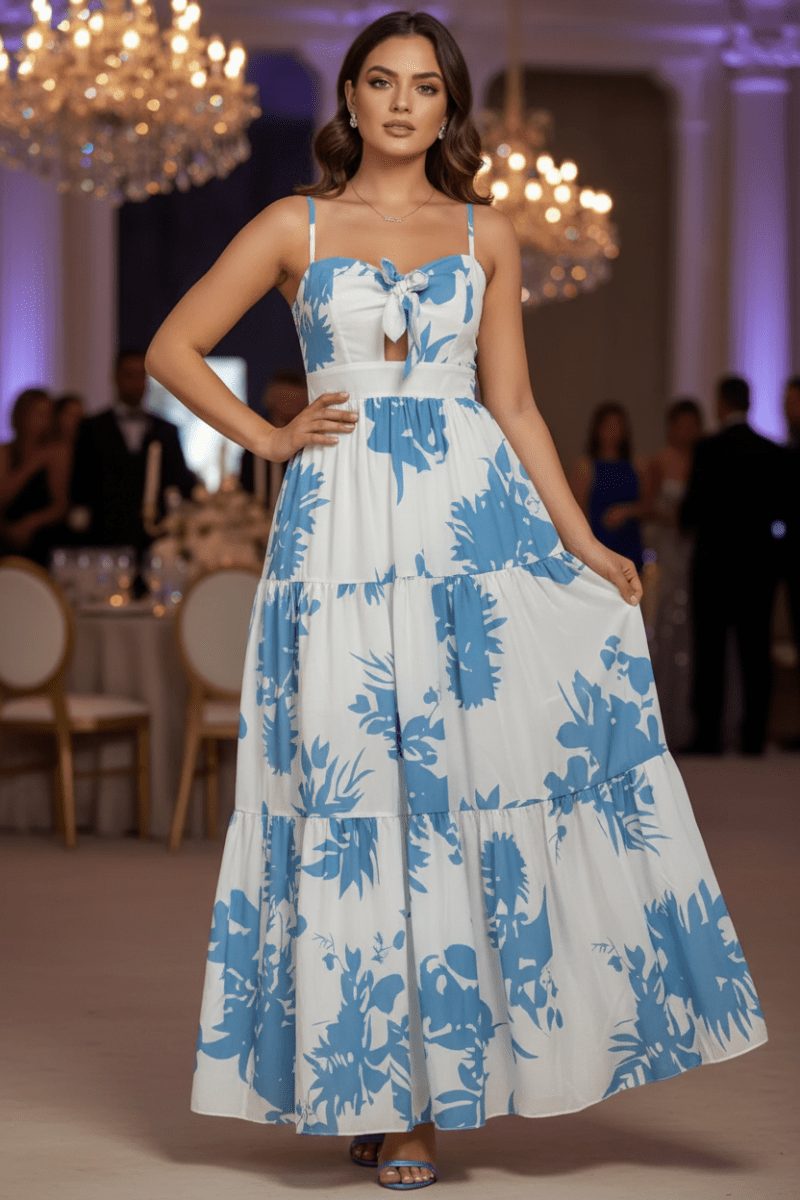 Cut - Out Sweetheart Neck Maxi Dress - The PM Edit