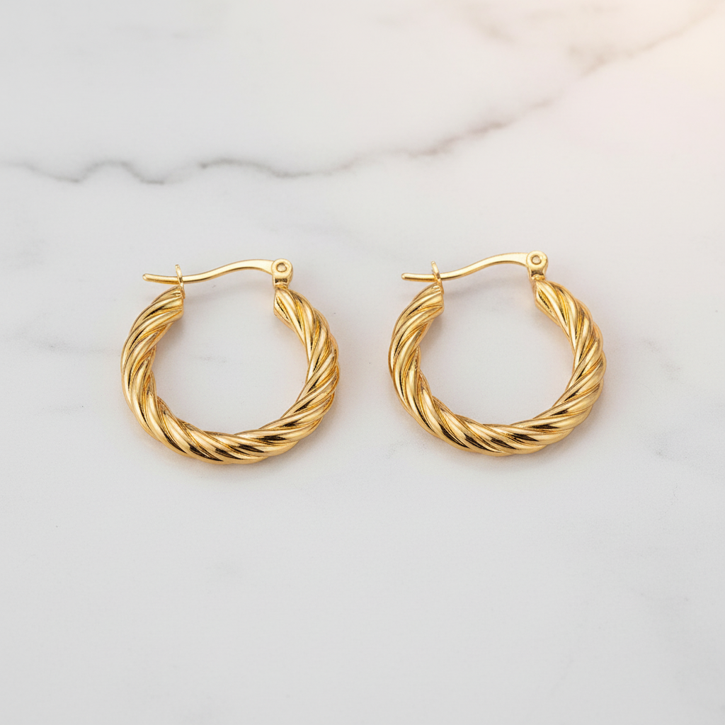 Twisted Hoop Flat Lay