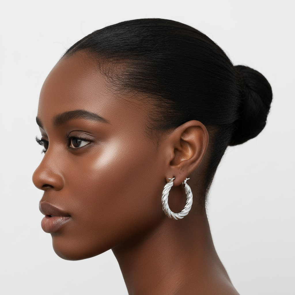 Twisted Silver Hoop 1