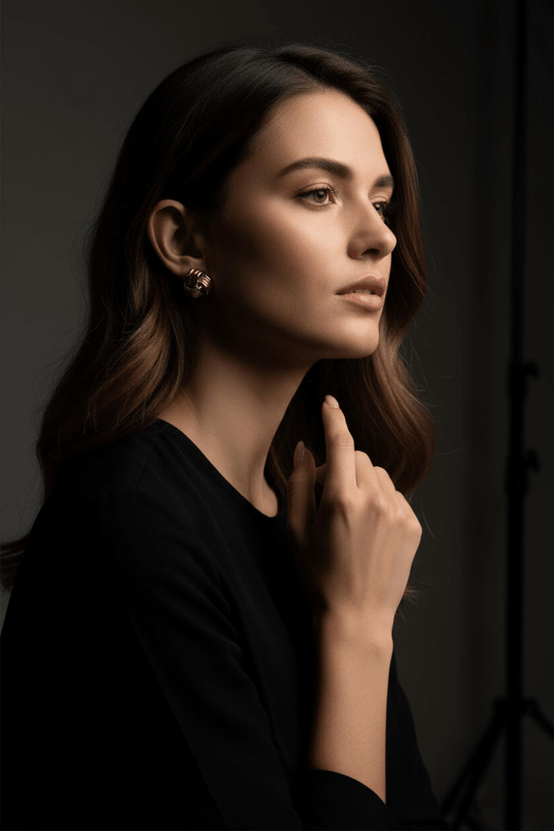 PVD 18K Gold Twisted Knot Stud Earrings - The PM Edit