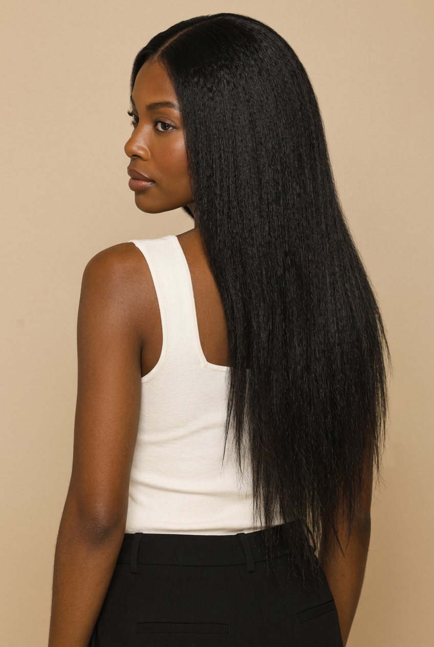 V-Part Yaki Wig — Rear Three-Quarter