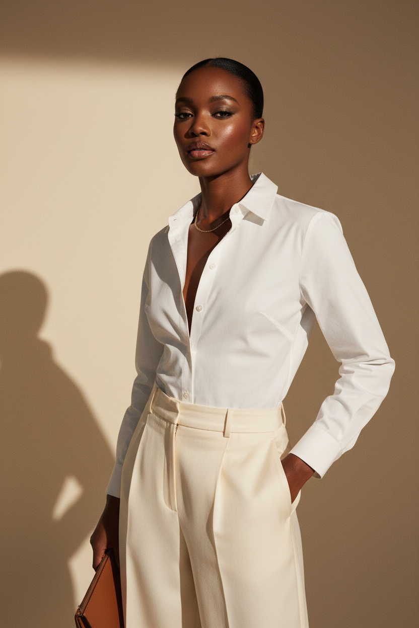 White Bodysuit Editorial
