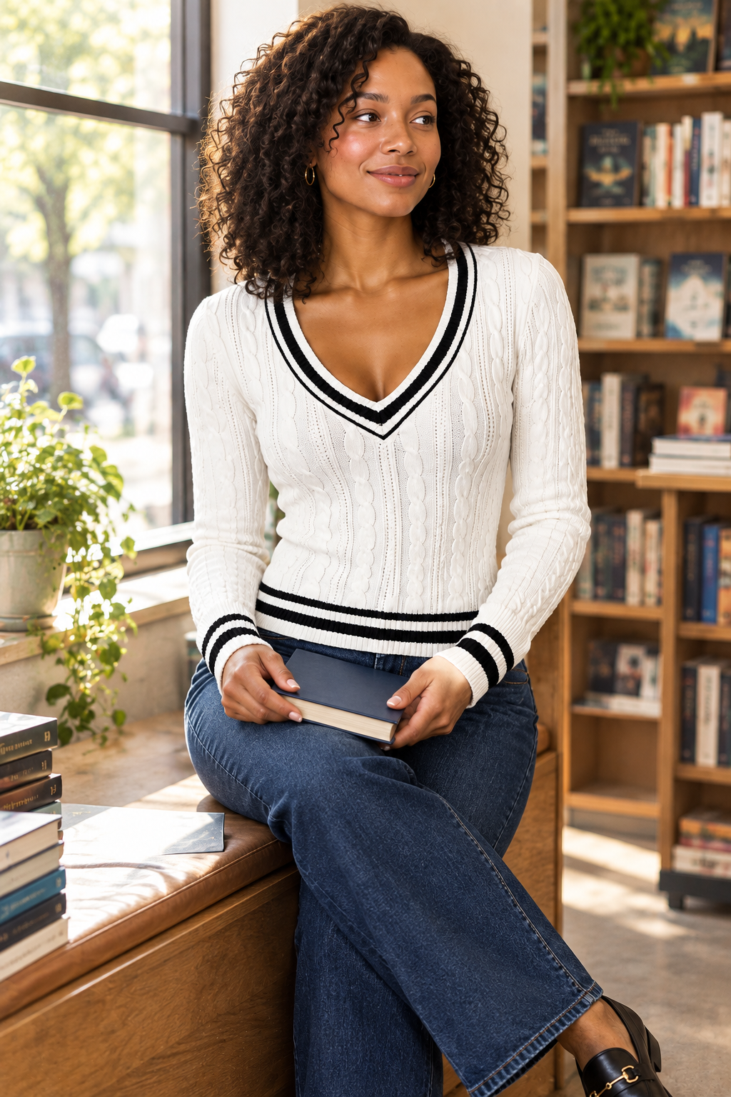 white-cable-knit-sweater-seated-look
