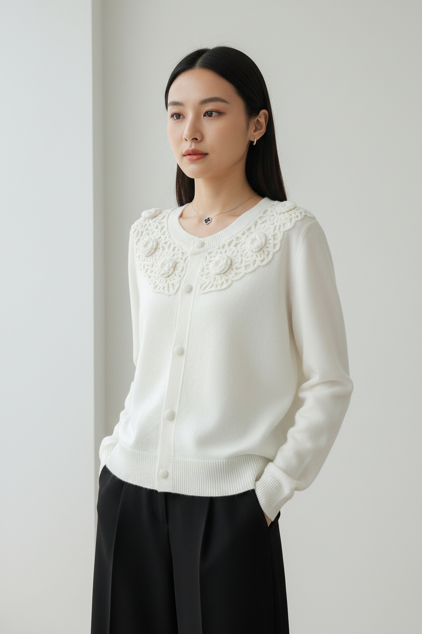 White Cardigan