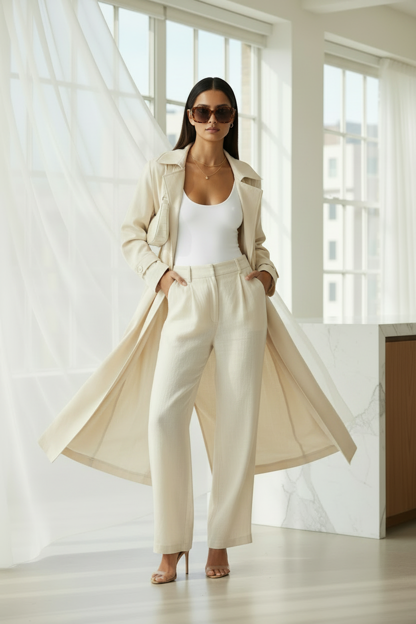 White Full Look Layered