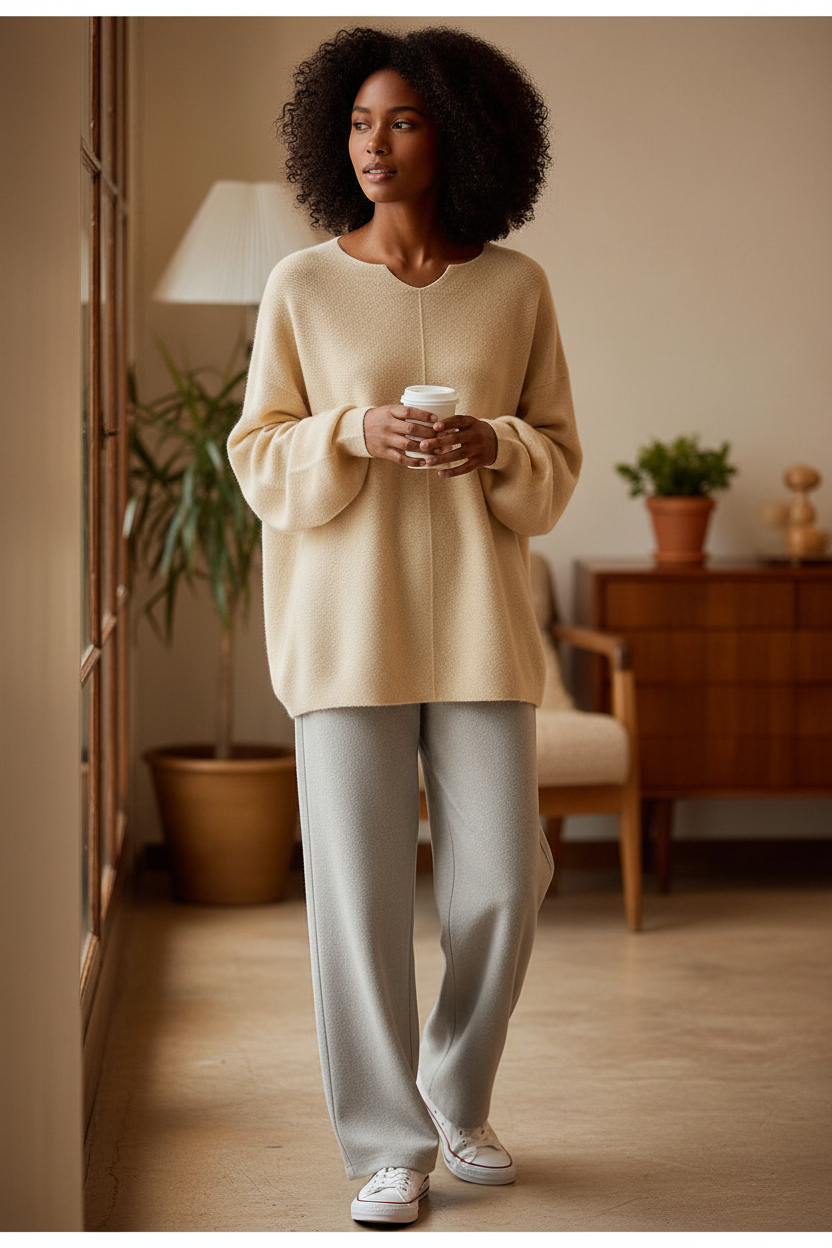 Wool Pullover Camel