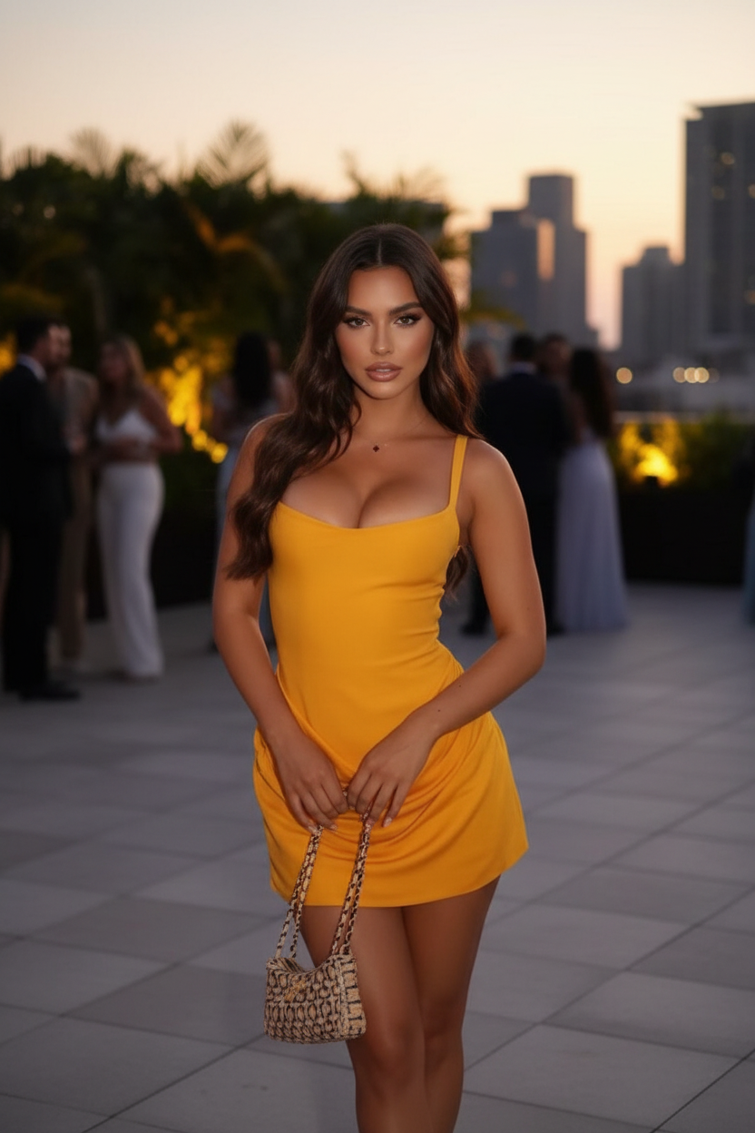 Yellow Dress Rooftop