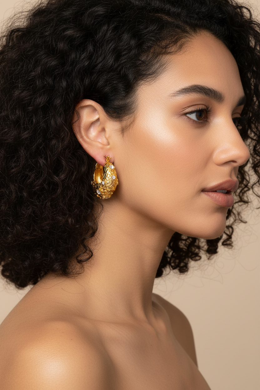 YH1617A earring side profile