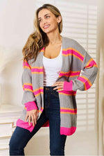 Load image into Gallery viewer, Ribbed Long Sleeve Cardigan
