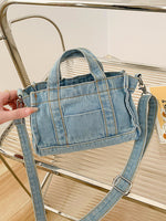 Load image into Gallery viewer, Denim Shoulder Bag
