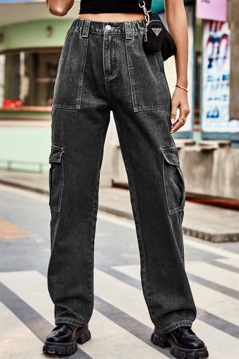Loose Fit Long cargo jeans