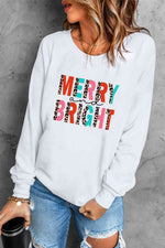 Load image into Gallery viewer, MERRY AND BRIGHT Graphic Sweatshirt
