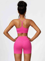 Load image into Gallery viewer, Sport Bra and Wide Waistband Shorts Set
