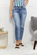 High Rise Slim Straight Jeans