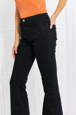 Load image into Gallery viewer, Full Size High-Rise Bootcut Jeans in Black
