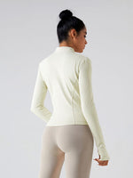 Load image into Gallery viewer, Mock Neck Zip Up Active Outerwear
