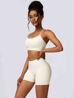 Load image into Gallery viewer, Sport Bra and Wide Waistband Shorts Set
