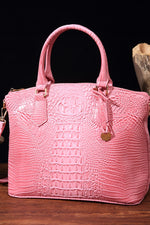 Load image into Gallery viewer, Croc-Effect Structured PU Leather Handbag
