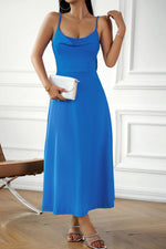 Load image into Gallery viewer, Sunkissed Ease Lace-Up Maxi Dress
