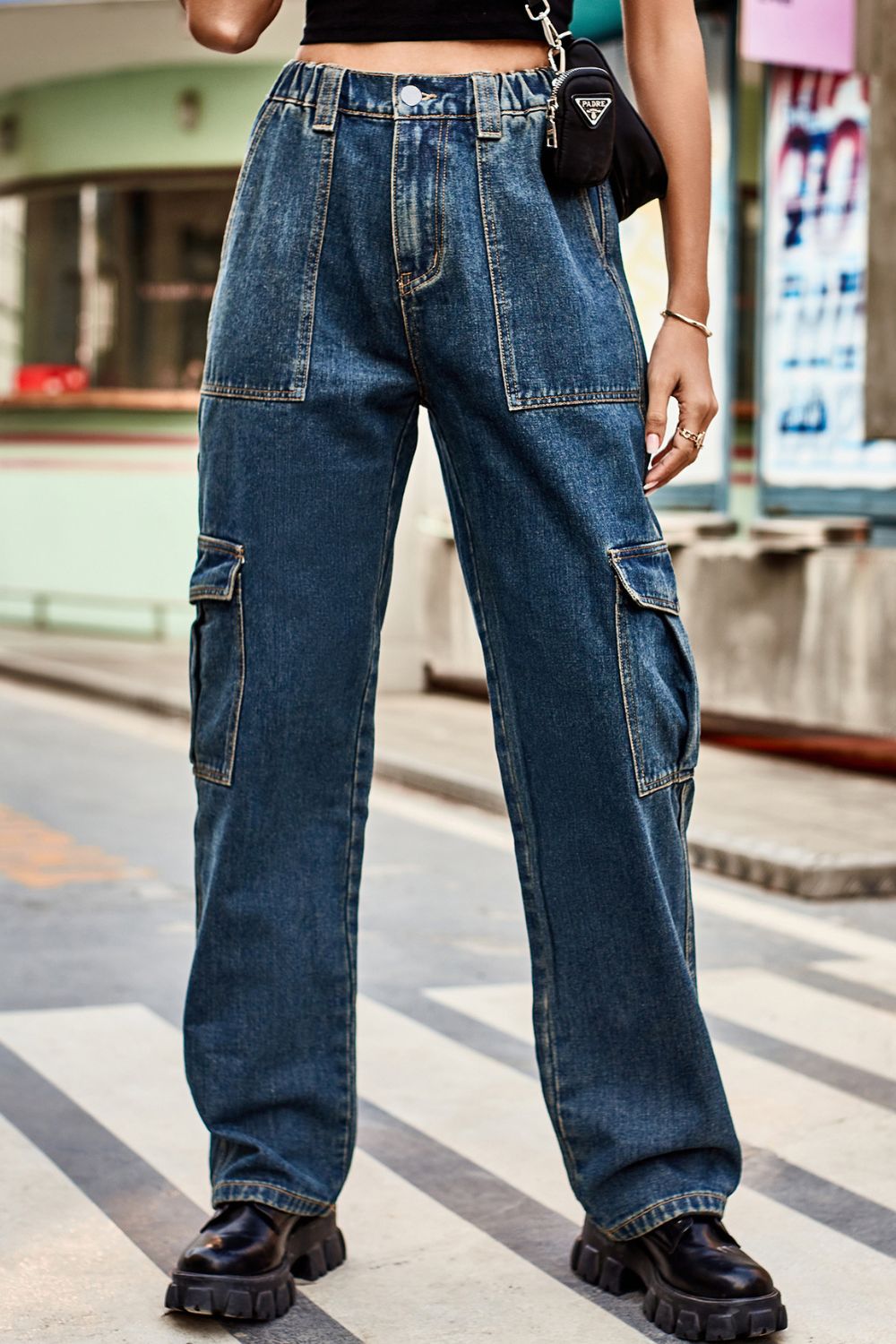 Loose Fit Long cargo jeans