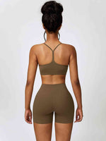 Load image into Gallery viewer, Sport Bra and Wide Waistband Shorts Set
