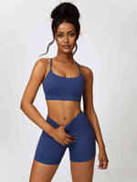 Load image into Gallery viewer, Sport Bra and Wide Waistband Shorts Set
