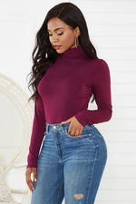 Load image into Gallery viewer, Turtleneck Long Sleeve Bodysuit
