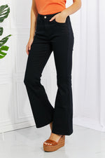 Load image into Gallery viewer, Full Size High-Rise Bootcut Jeans in Black
