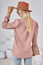 Load image into Gallery viewer, V-Neck Puff Sleeve Blouse
