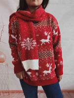 Load image into Gallery viewer, Christmas Element Sweater and Scarf Set
