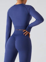 Load image into Gallery viewer, Round Neck Long Sleeve Active T-Shirt
